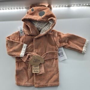 Baby Essentials Brown Bear Hooded Robe